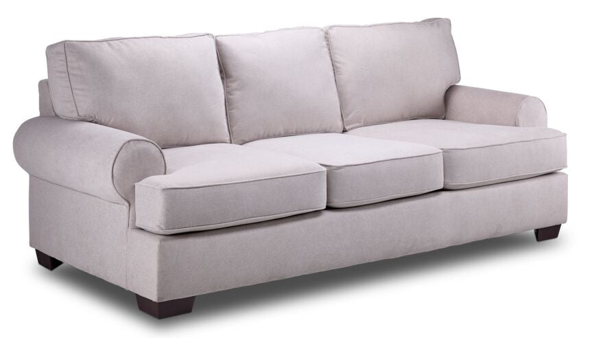 Elaine Sofa, Loveseat & Chair Set- Cream