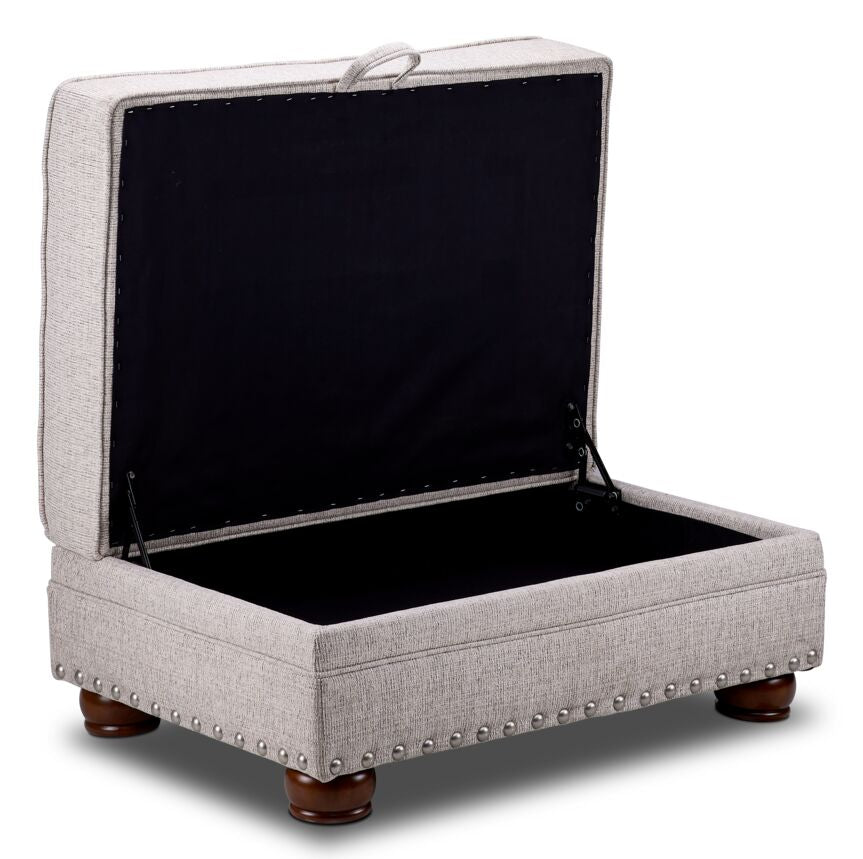 Farmington Storage Ottoman - Buff