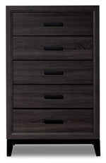 Fog 5 Drawer Chest - Grey, Black