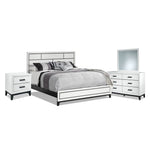 Frost 6-Piece King Bedroom Package - White, Black