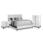 Frost 5-Piece Queen Bedroom Package - White, Black