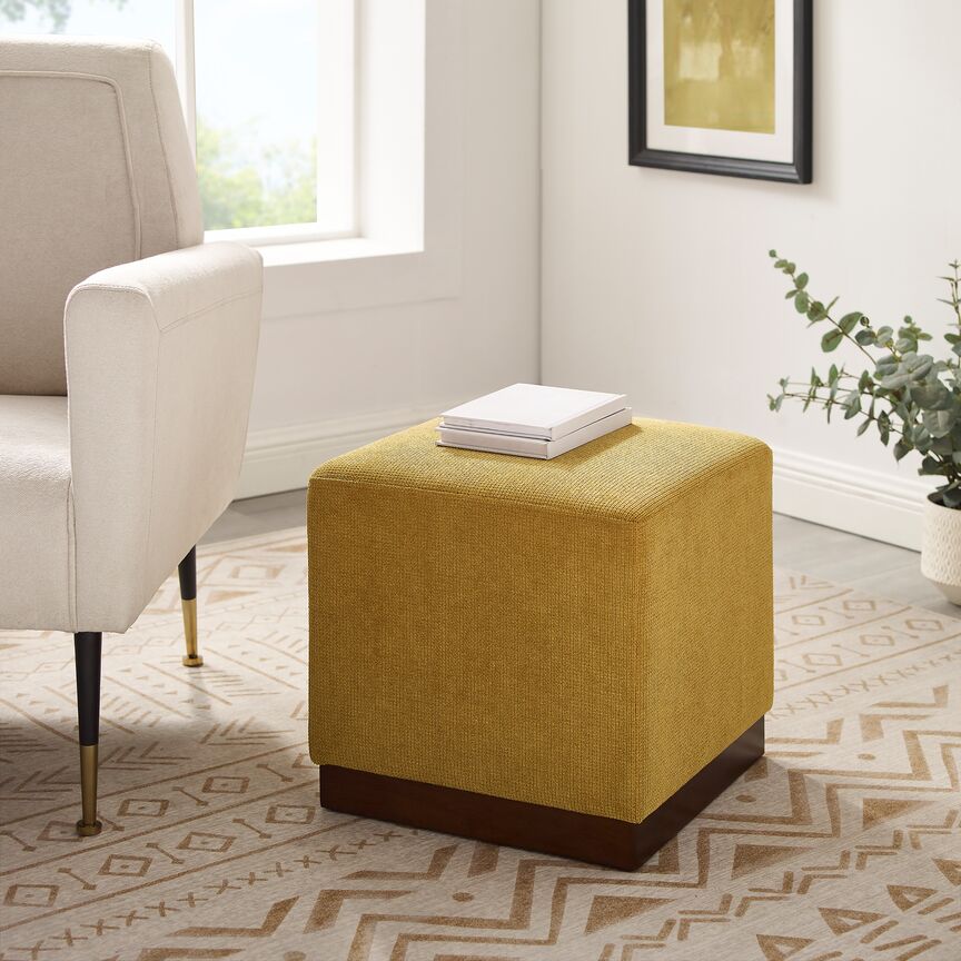 Grace Ottoman - Mustard