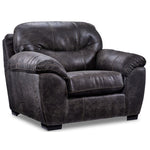 Grant 2 Pc. Living Room Package w/ Chair - Steel