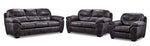 Grant 3 Pc. Living Room Package - Steel
