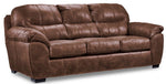 Grant Sofa and Loveseat Set - Dark Brown