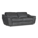Harris Leather Sofa and Chair Set- Grey