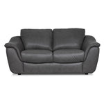 Harris Leather Sofa and Loveseat Set- Grey