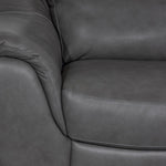 Harris Leather Sofa and Chair Set- Grey