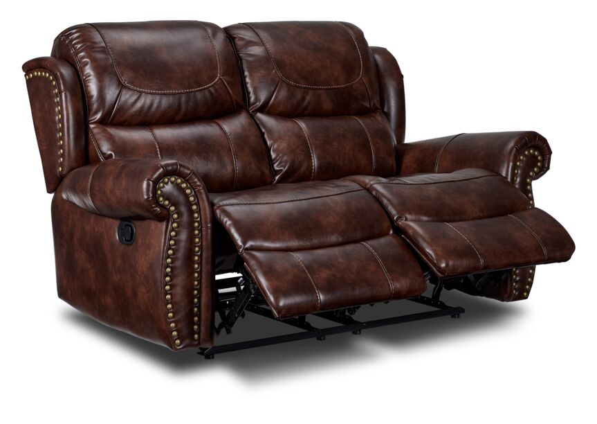 Harvey Reclining Loveseat - Cherry