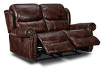 Harvey Reclining Loveseat - Cherry