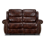 Harvey Reclining Loveseat - Cherry