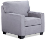 Hazel 2 Pc. Living Room Package w/ Chair - Slate