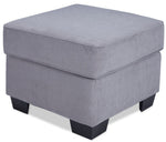 Hazel Ottoman - Slate