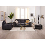 Icon Leather Sofa - Black