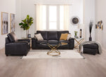 Icon Leather Sofa - Black