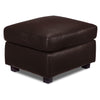 Icon Leather Ottoman - Mocha