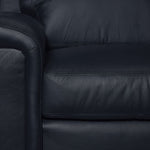 Icon Leather Sofa and Loveseat Set - Navy
