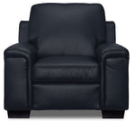 Icon Leather Chair - Navy