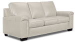 Icon Leather Sofa, Loveseat and Chair Set - Cloud Grey