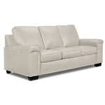 Icon Leather Sofa and Chair Set - Silver Grey