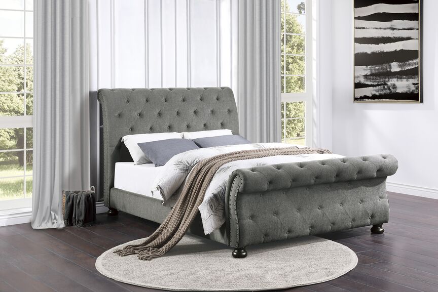 Irene 3-Piece King Bed - Grey