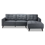 Jersey 2 Pc. Sectional with Right Facing Chaise - Light Grey