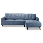 Jersey 2 Pc. Sectional with Right Facing Chaise - Blue