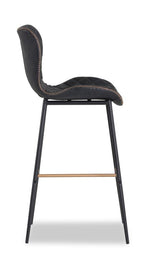 June Bar Height Stool - Antique Black