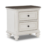 Kamari 6-Piece King Bedroom Package - Antique White, Brown