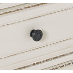Kamari Night Table - Antique White, Brown