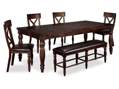 Kingstown 6-Piece Dining Room Set - Chocolate