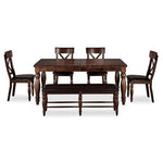 Kingstown 6-Piece Dining Room Set - Chocolate