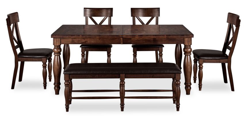 Kingstown 6-Piece Dining Room Set - Chocolate
