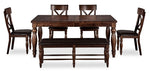 Kingstown 6-Piece Dining Room Set - Chocolate