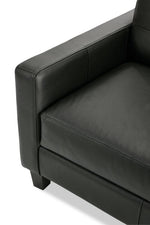 Kylie Leather Sofa, Loveseat and Chair Set - Dark Grey