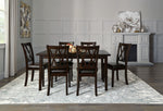 Lauren 7-Piece Dining Set - Dark Brown, Brown