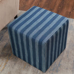 Liam Ottoman - Navy Stripe