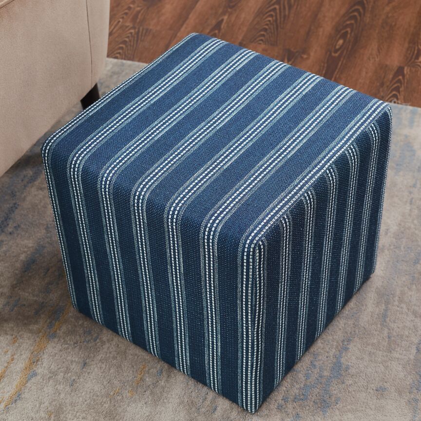 Liam Ottoman - Navy Stripe