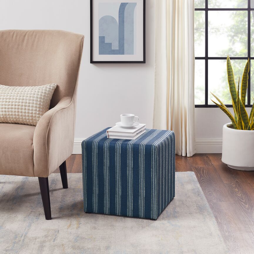 Liam Ottoman - Navy Stripe