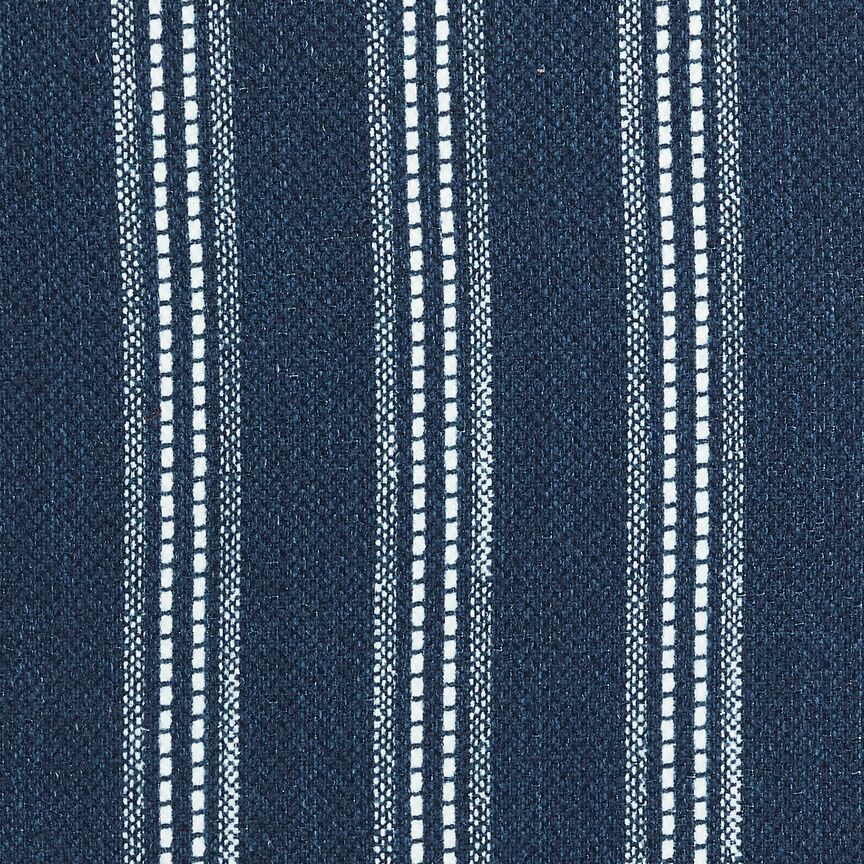 Liam Ottoman - Navy Stripe