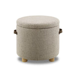 Logan Storage Ottoman - Light Grey