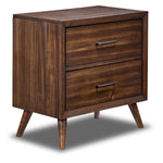 Lotus 5 Piece Queen Panel Storage Bedroom Package - Wire Brushed Brown