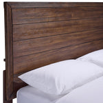 Lotus 3 Piece Queen Panel Storage Bed - Wire Brushed Brown