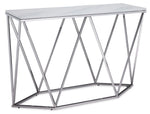 Lynn Sofa Table - Marble and Stainless Steel