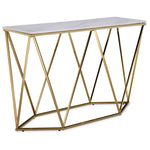 Lynn Sofa Table - Marble and Gold