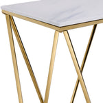 Lynn Sofa Table - Marble and Gold
