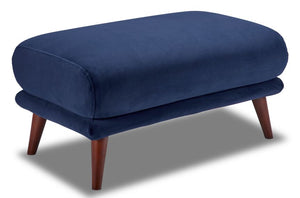 Mallory Ottoman - Blue