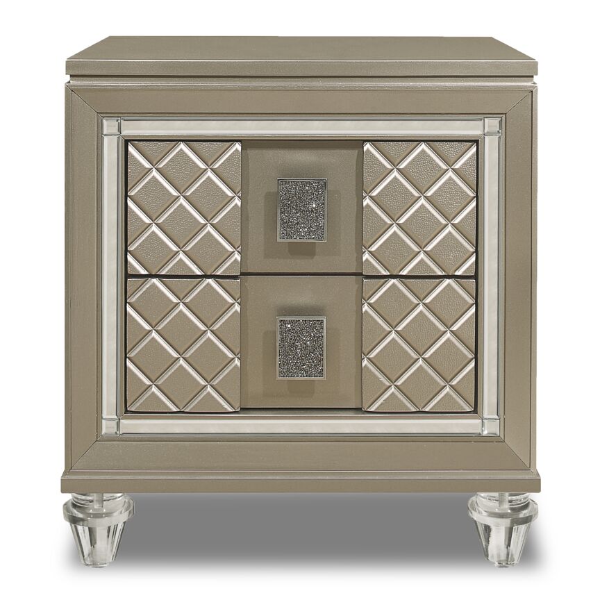 Meera Night Table - Champagne