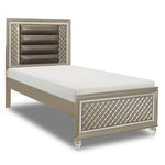Meera 5-Piece Twin Bedroom Package - Champagne