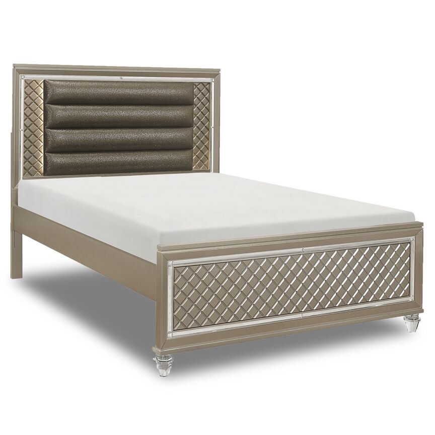 Meera 6-Piece Full Bedroom Package - Champagne